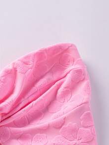 SHEIN Unity Của phụ nữ Hoa Ống ngọn Với Khăn tắm - Hồng - Xem 3