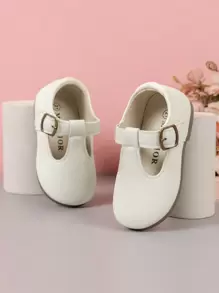 Infant Soft Sole Simple Fashion Versatile Flat Shoes, White, For Baby Girls & Boys - White - View 1
