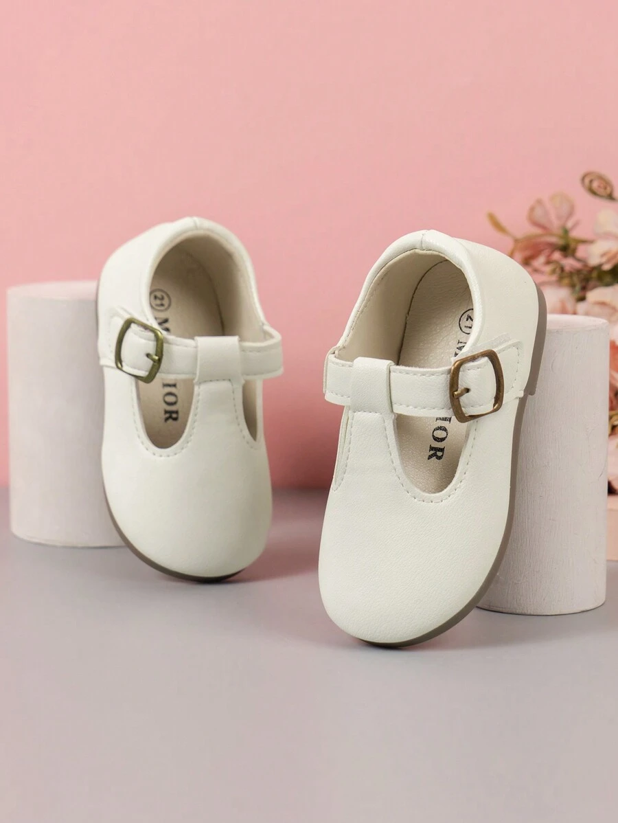 Infant Soft Sole Simple Fashion Versatile Flat Shoes, White, For Baby Girls & Boys - White - View 1