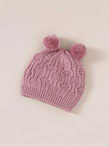 Infant Button Up Sweater Jumpsuit - Pink - View 3