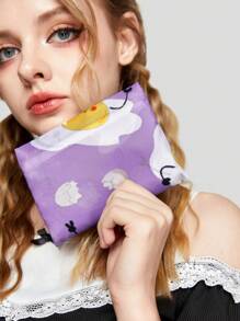 ROMWE Kawaii 卡通煎蛋圖案購物袋 - 彩色 - 查看 5