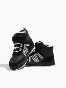 Fashionable Cool Patchwork Basic Style Boys' & Girls' Comfortable Sport Shoes With Flat Sole