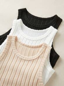 SHEIN Unity 女士輪廓修身背心 - 彩色 - 查看 4