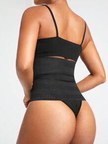 SHAPORA 1 Pieza Entrenador De Cintura Sólido De Gancho Y Ojo - Negro - Ver 2