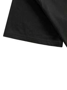 ROMWE MEN Goth Print Patterned Short Sleeve Men's T-Shirt, School