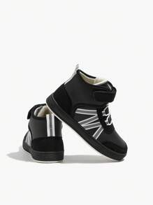 Fashionable Cool Patchwork Basic Style Boys' & Girls' Comfortable Sport Shoes With Flat Sole