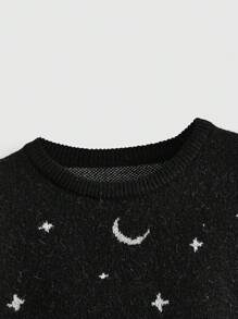 ROMWE Hippie Suéter de estilo gótico con calavera para mujer de talla grande, otoño/invierno