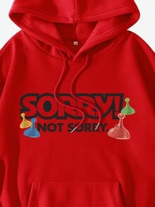 Sudadera Roja Para Hombres - Rojo - Ver 5