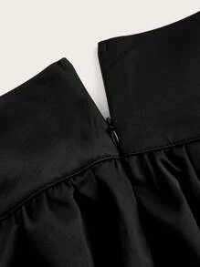 Flirla Kích thước lớn Của phụ nữ Bong bóng Váy - màu đen - Xem 4