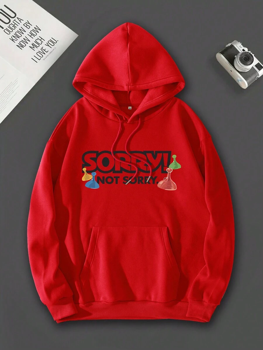 Sudadera Roja Para Hombres - Rojo - Ver 1