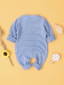 嬰兒女童針織連身衣