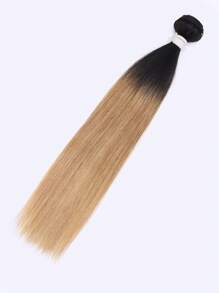 1pc Golden Ombre Color Virgin Human Hair Remy Hair Weave Human Hair Bundles Can Do Ponytail - S1/27 - View 4