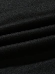 Áo nỉ in chữ dành cho nữ cỡ lớn - màu đen - Xem 4
