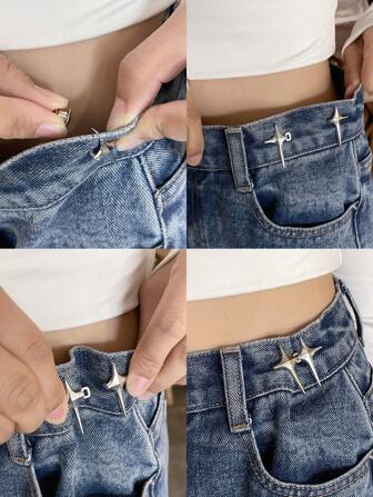 DAZY Minimalist Adjustable Buttons Pins, Pants Waist Tightener