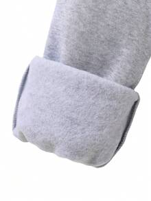 青少女純色半高領基礎打底上衣和運動長褲套裝 - 彩色 - 查看 5