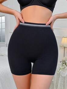 Của phụ nữ Sọc Quần short bé trai Quần lót không đường may - màu đen - Xem 4