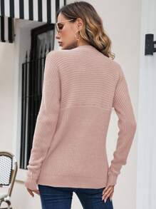 SHEIN Essnce Women's Round Neck Batwing Sleeve Sweater,Long Sleeve Tops In Fall/Winter