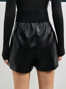 Anewsta Pantalones Cortos Para Mujer - Negro - Ver 2
