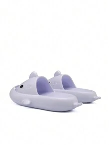 Đúng mốt , Thoải mái Và Giải trí EVA Cá mập Dép xốp - Màu tím - Xem 2