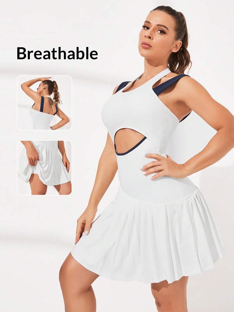 Sports Tennis Basic Chest Cup With DRESS Tennis Dresstennis Outfit