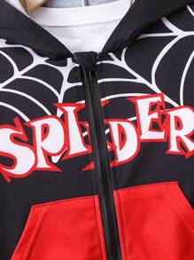 男童蜘蛛網印花休閒2入組套裝 - 彩色 - 查看 6