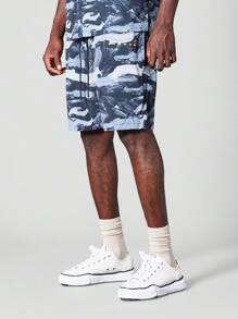 SUMWON Camo Printed Short - Multicolor - View 1