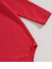 寶寶女孩聖誕麋鹿印花荷葉邊連身衣和方格蝴蝶結前襟連身裙和頭帶