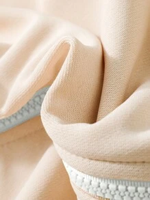 SHEIN Moletom Com Capuz E Estampa De Carta Para Meninas Com Detalhes, Adequado Para O Outono