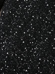 SHEIN Young Girl Shiny Asymmetrical Party Dress Suitable For Party Attending,Holiday,Summer,Travel - Black - View 6