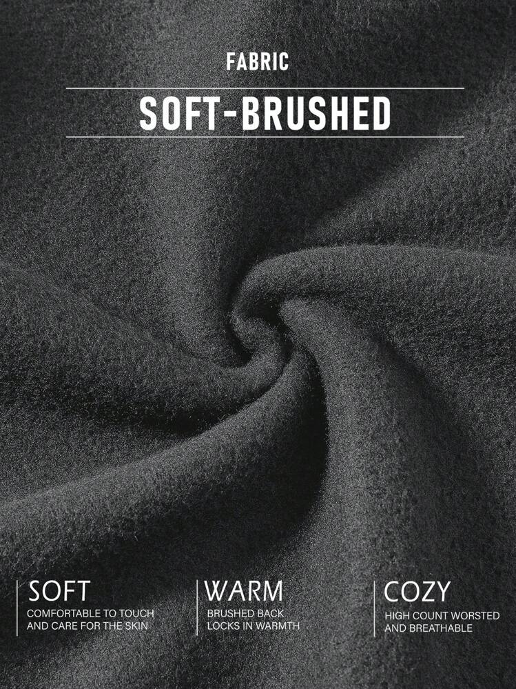 SHEIN EZwear Oversized Casual Minimalist Letter Graphic Long Sleeve Crew Neck Sweatshirt For Women, Suitable For Autumn And Winter - Dark Grey - View 5