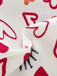 Valentine's Day, Baby Boy Fun Love Printed Casual All-In-One Suspenders Suit - Multicolor - View 3