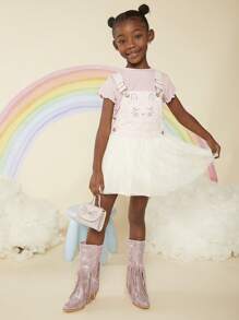 時尚兒童靴 - 粉色 - 查看 5