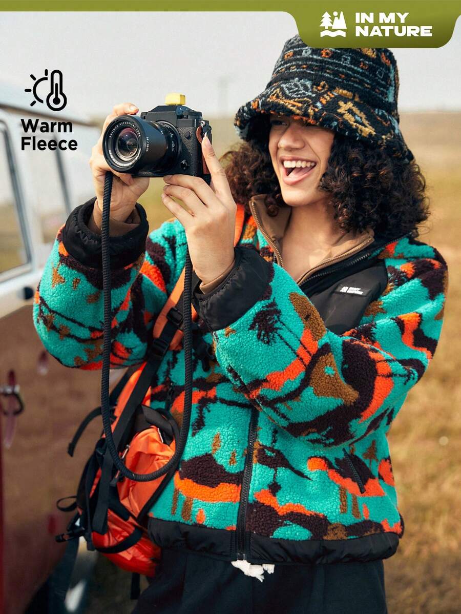 In My Nature 女戶外抓絨連帽衫 - 彩色 - 查看 1