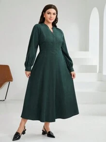 Mulvari Women'S Plus Size Arabian Dress With Raglan Sleeve