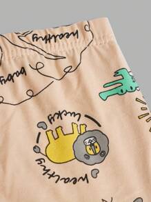 6pcs/Set Young Boy Dinosaur Print Boxer Briefs, Same Color Series