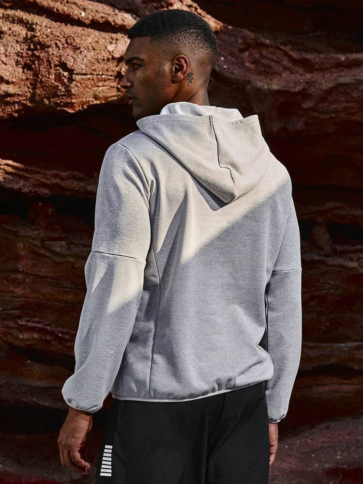 Boyfriend Style Men's Hooded Sweatshirt With Fashionable Text Pattern Print Sweatshirt Boyfriend Style Men Sweatshirt