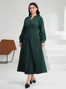 Mulvari Women'S Plus Size Arabian Dress With Raglan Sleeve