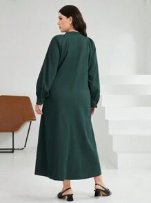 Mulvari Women'S Plus Size Arabian Dress With Raglan Sleeve