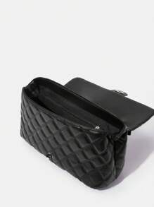 BizChic Borsa a tracolla a catena con motivo a diamanti di grande capacità, adatta per pendolarismo, ufficio, insegnanti