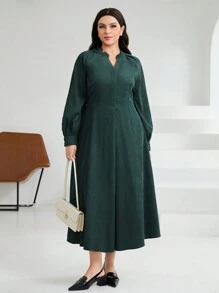 Mulvari Women'S Plus Size Arabian Dress With Raglan Sleeve