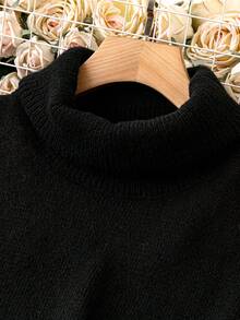 SHEIN LUNE Của phụ nữ Kích thước lớn Cổ cao Màu sắc va chạm Áo len Áo chui đầu - Nhiều màu - Xem 4