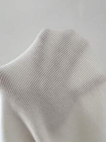 Chiquease Solid Ribbed Knit Crop Jumper