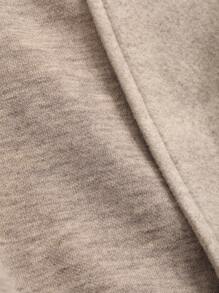 FRIFUL Women's Collarless Single-breasted Woolen Coat - Grey - View 8