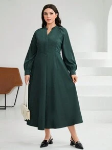 Mulvari Women'S Plus Size Arabian Dress With Raglan Sleeve