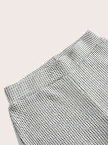 SHEIN Sports V-neck T-shirt And Pants Sports Set