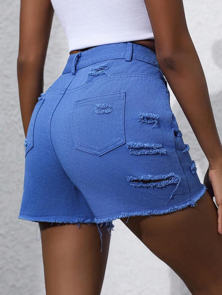 Ladies' Distressed Shorts
