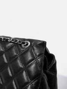 BizChic Borsa a tracolla a catena con motivo a diamanti di grande capacità, adatta per pendolarismo, ufficio, insegnanti