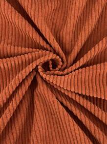 SHEIN Unity 雪人貼片燈芯絨夾克 - 紅色 - 查看 6