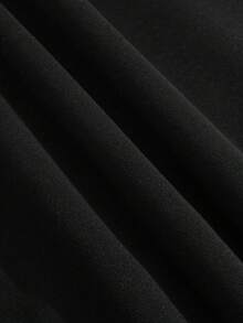 Áo nỉ cỡ lớn in hình vịt và chữ lồng, có dây rút, dành cho nữ, thích hợp cho mùa thu/đông. - màu đen - Xem 4