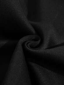 女装时尚潮流袋鼠口袋字母印花连帽衫 - 黑色 - 查看 5